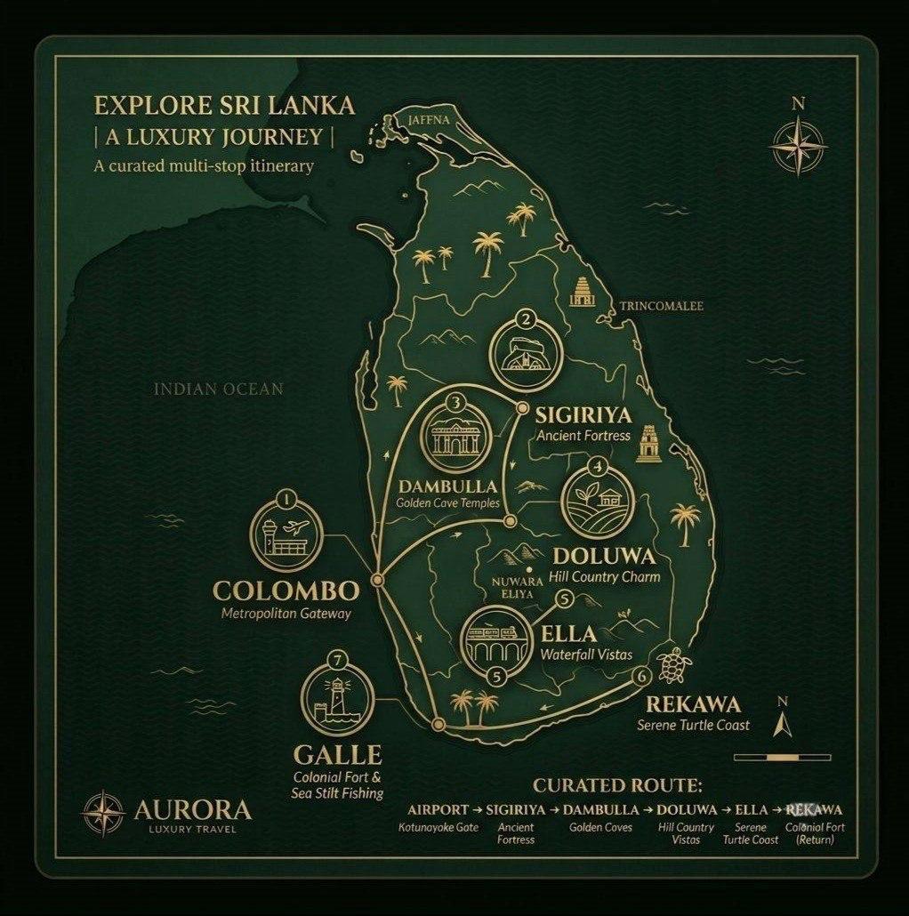 Itinéraire : L'Essentiel du Sri Lanka (7 Jours)