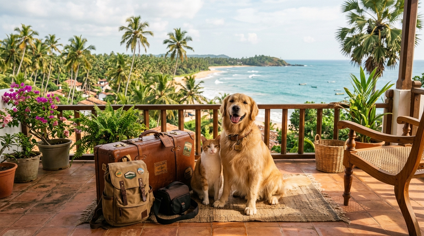 Voyager au Sri Lanka avec son chien ou son chat : la procédure complète